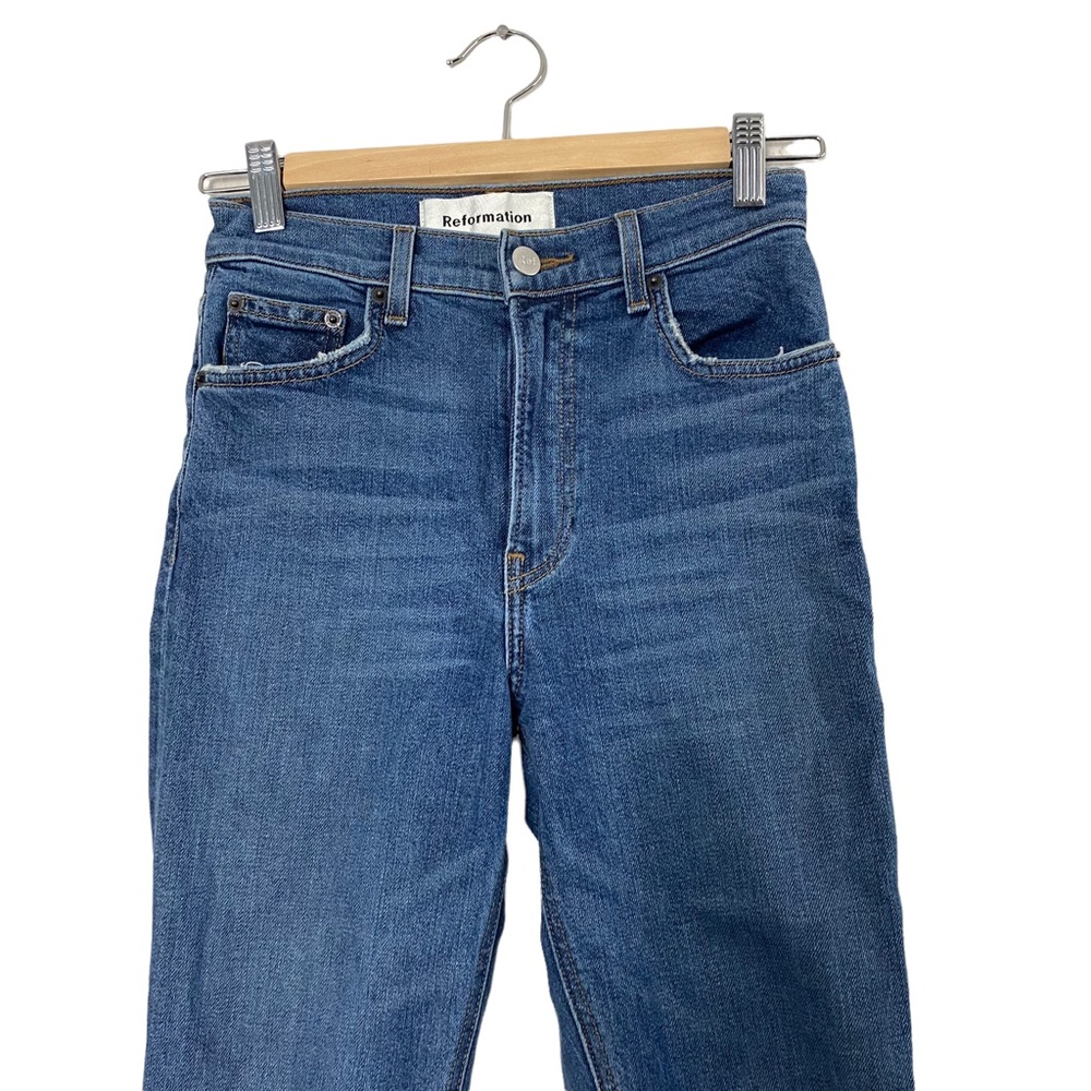 Reformation High Rise Blue Jeans - Picture 2 of 7
